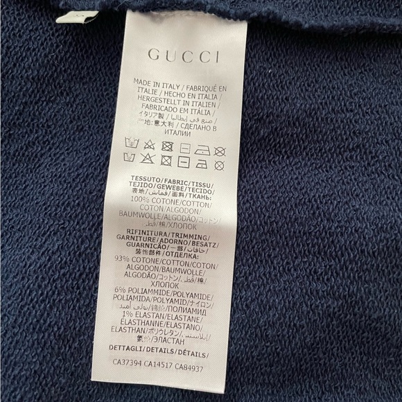 Gucci Blue Sweatshirt with zipper Kids size 10 - Picture 8 of 9
